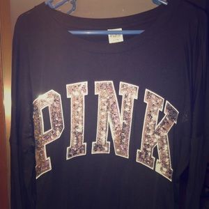 VS PINK SPARKLY LONG SLEEVE